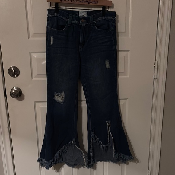 For The Republic Denim - For the republic destroyed flare jeans 4